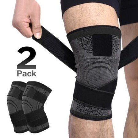 Black (2 পায়ের ) Knee Pain Reducer Knee pad
