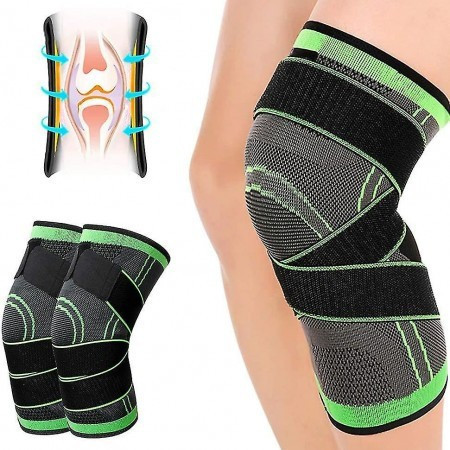 Green (২ পায়ের ২ পিস ) Knee Compression Sleeve
