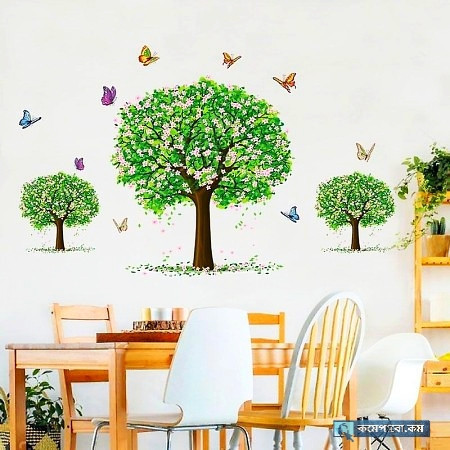 3D Spring Trees Wall Sticker (W19)