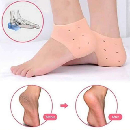 Silicon Heel Protector Socks (১ জোড়া)