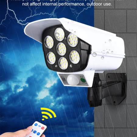 77 LED Solar Security Light – PIR Motion Sensor Waterproof Outdoor Wall Lamp